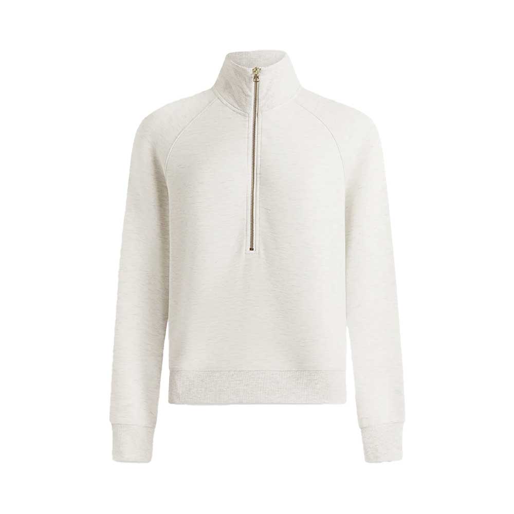 Women's Selene Half Zip Sweat - Ivory Marl