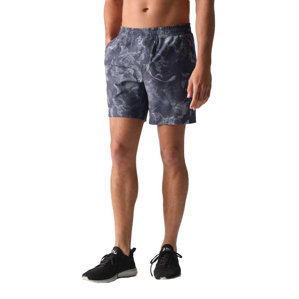 Mako Short 7" Unlined - Asphalt Marble Print