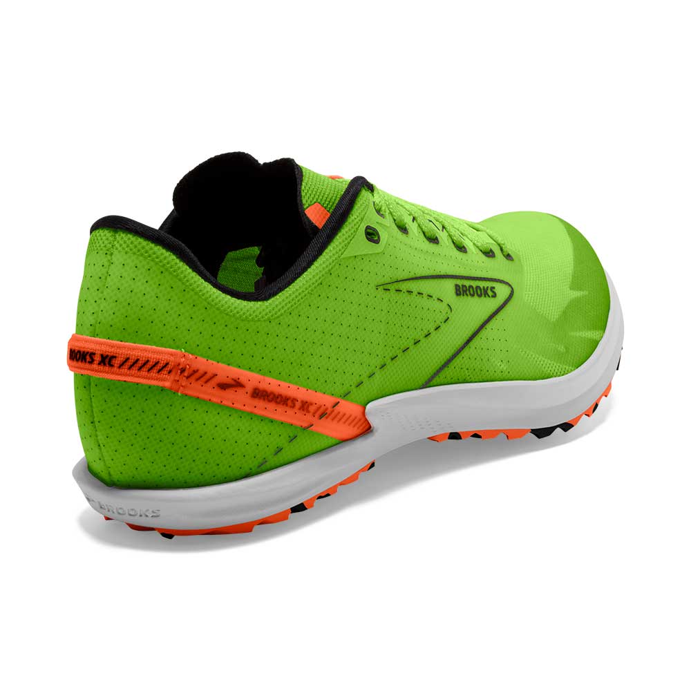 All Gender Draft XC Spikeless Cross Country Shoe - Green Gecko/Red Orange/White - Regular (D)