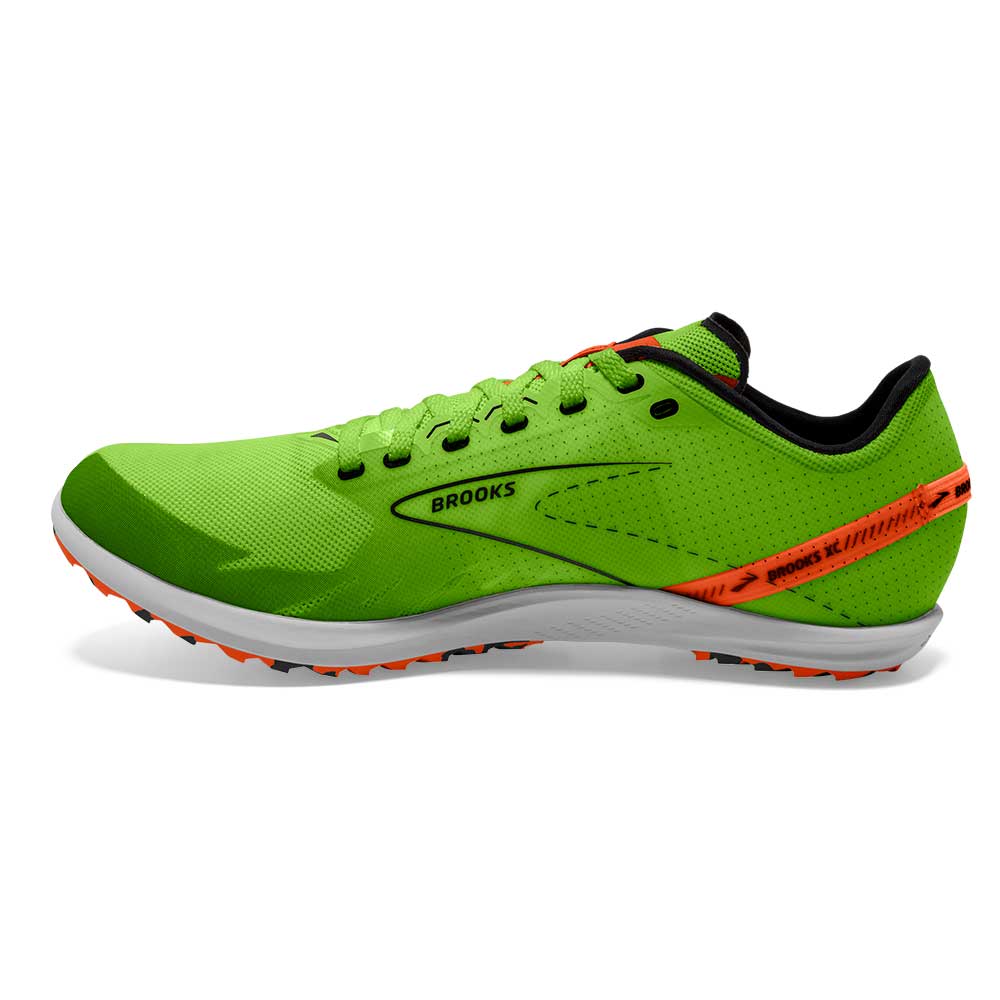 All Gender Draft XC Spikeless Cross Country Shoe - Green Gecko/Red Orange/White - Regular (D)