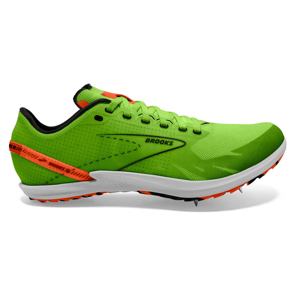 All Gender Draft XC Spike - Green Grecko/Red Orange/White- Regular (D)
