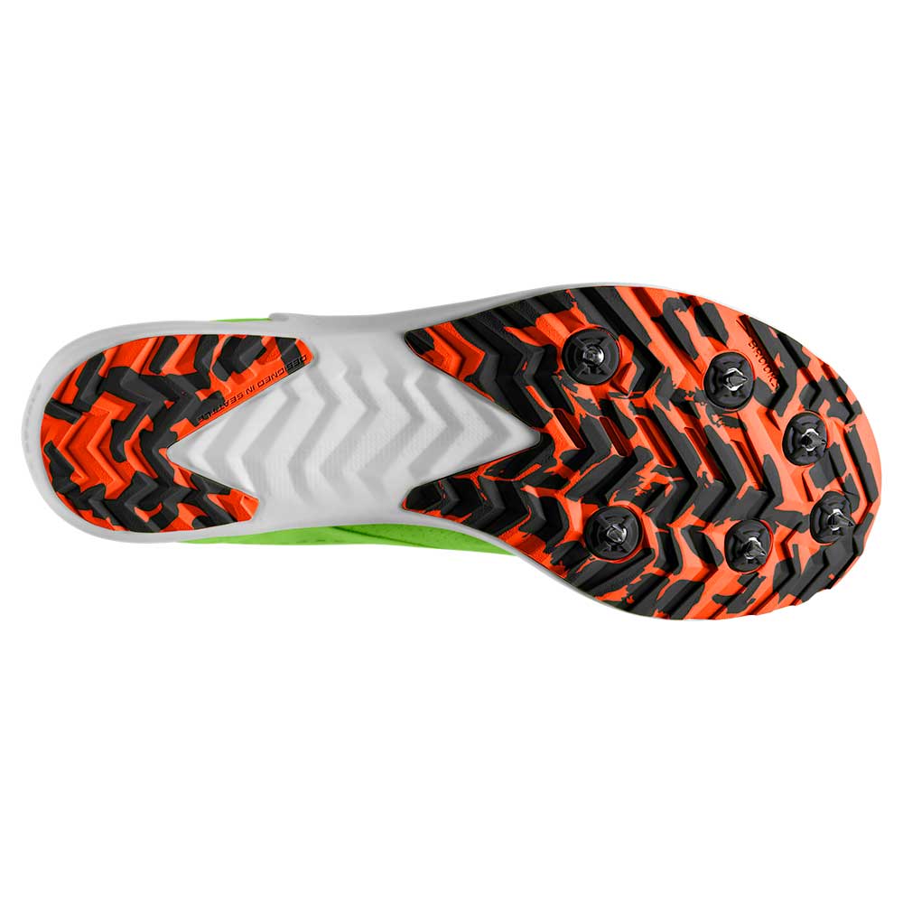 All Gender Draft XC Spike - Green Grecko/Red Orange/White- Regular (D)