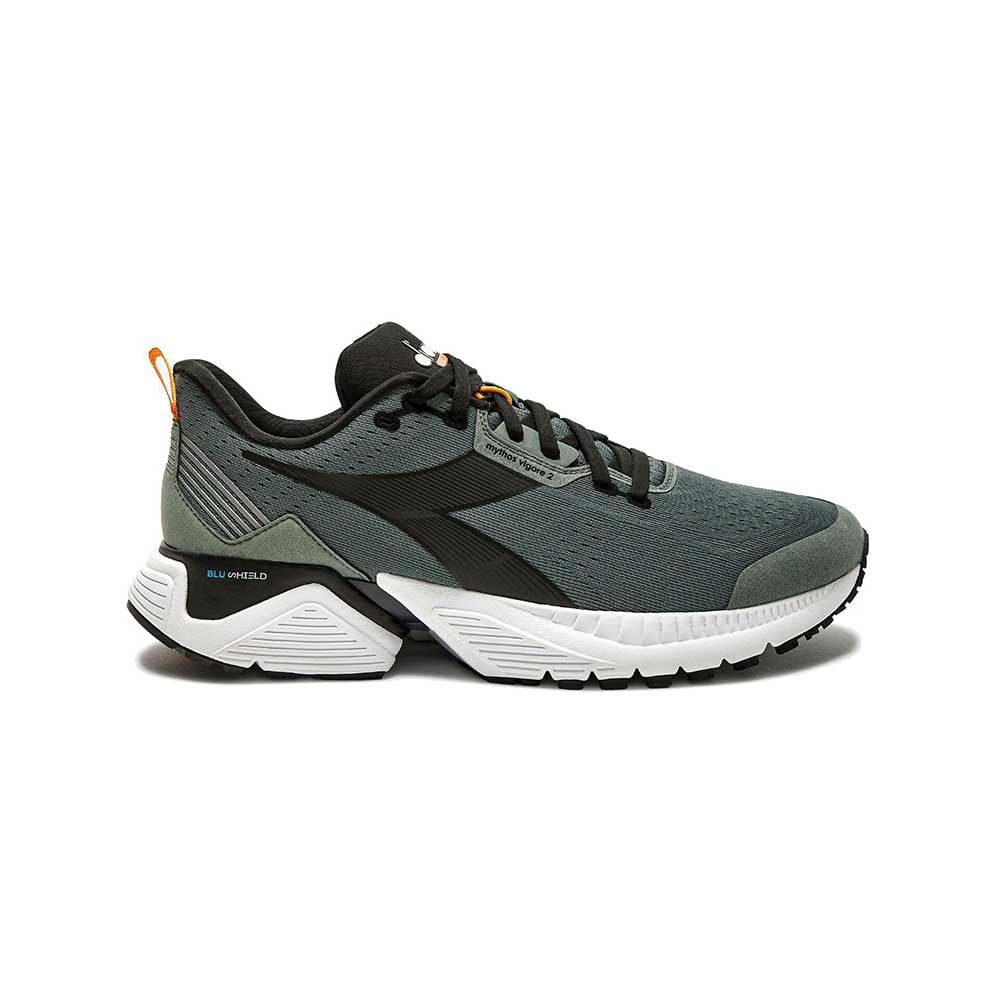 Men's Mythos Blushield Vigore 2 Running Shoe- Balsam Green/Black/White - Regular (D)