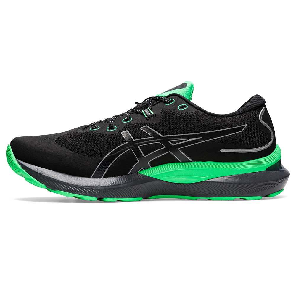 Men's Gel-Cumulus 24 Lite-Show Running Shoe - Black/New Leaf - Regular (D)