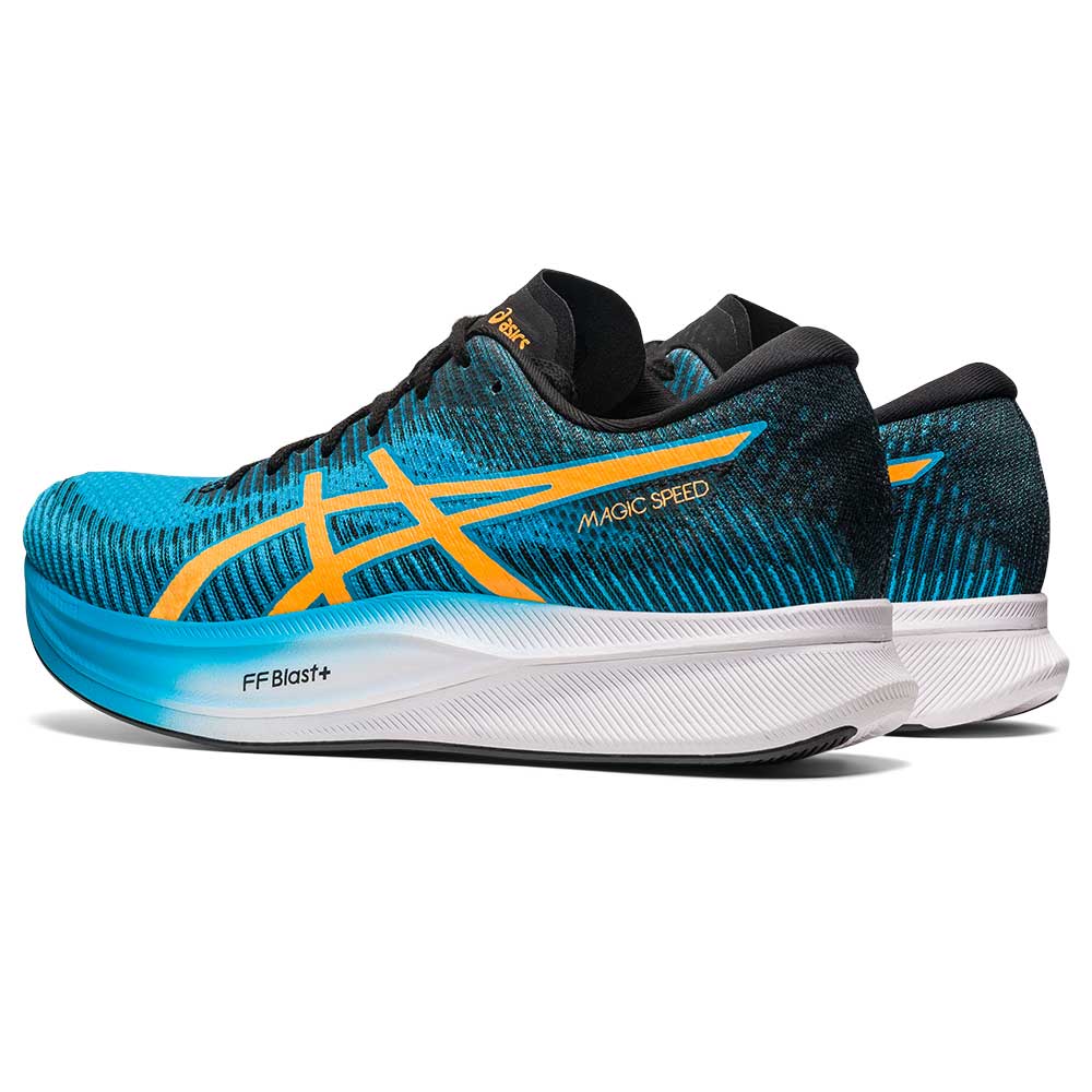 Men's Magic Speed 2 Running Shoe - Island Blue/Orange Pop - Regular (D)