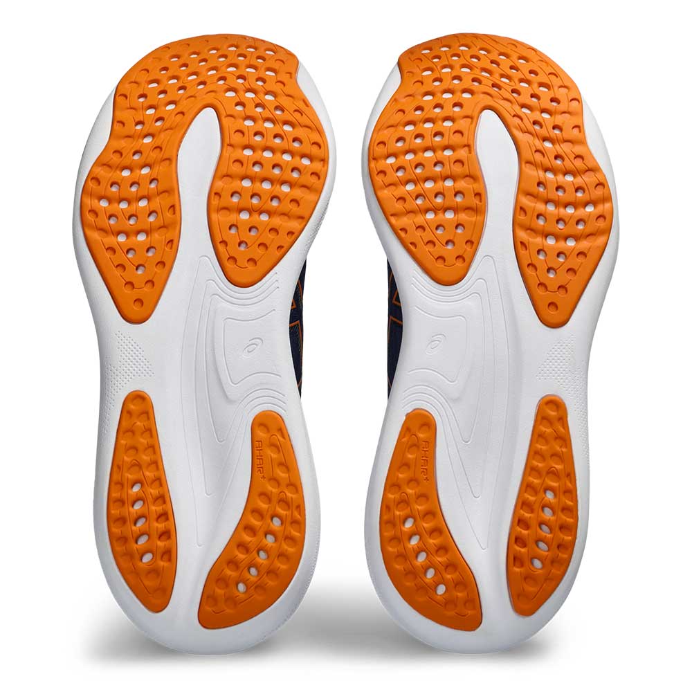 Men's Gel-Nimbus 25 Running Shoe - Deep Ocean/Bright Orange - Regular (D)