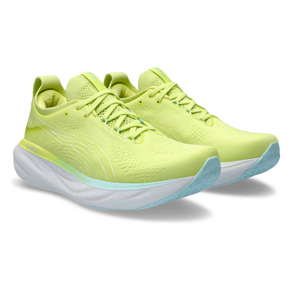Men's Gel-Nimbus 25 Running Shoe- Glow Yellow/White- Regular (D)