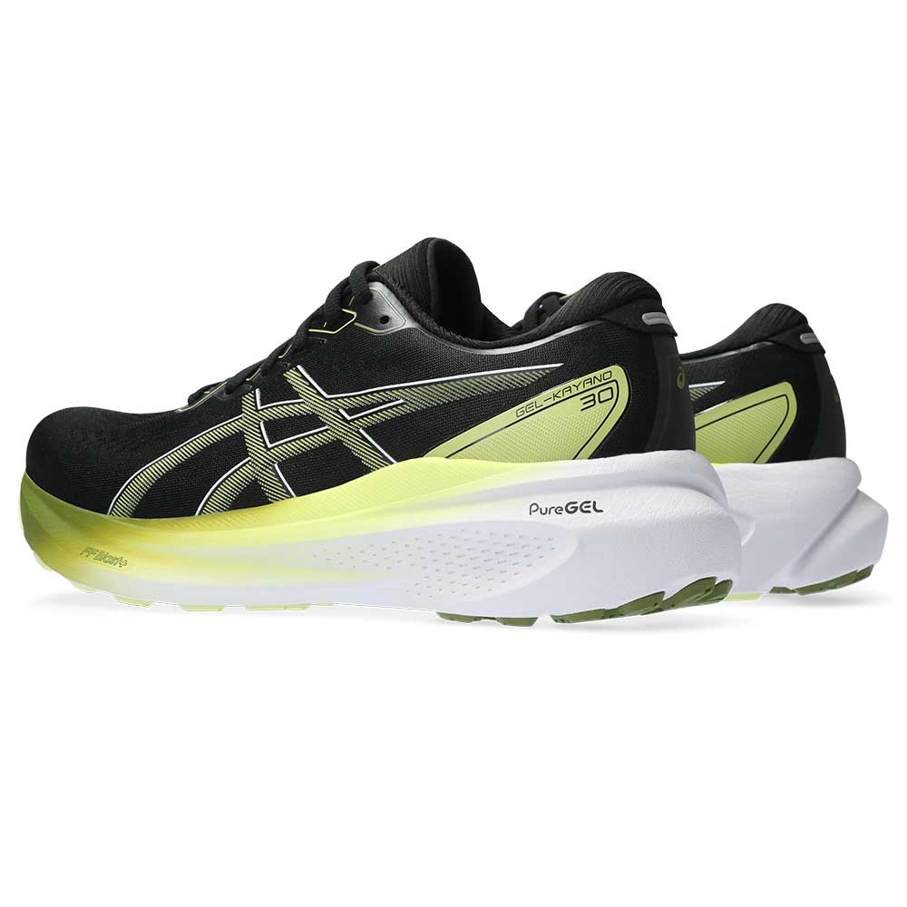 Men's Gel-Kayano 30 Running Shoe - Black/Glow Yellow - Regular (D)