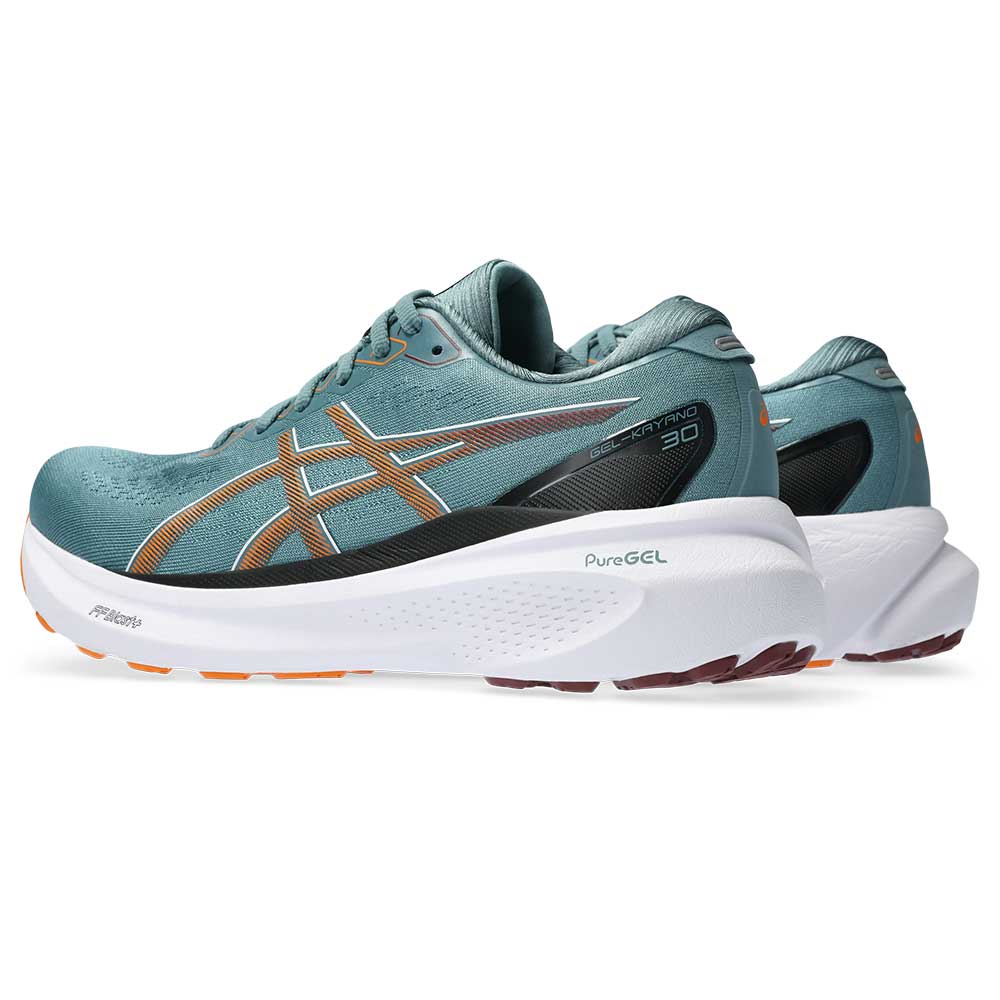 Men's Gel-Kayano 30 Running Shoe - Foggy Teal/Bright Orange - Regular (D)