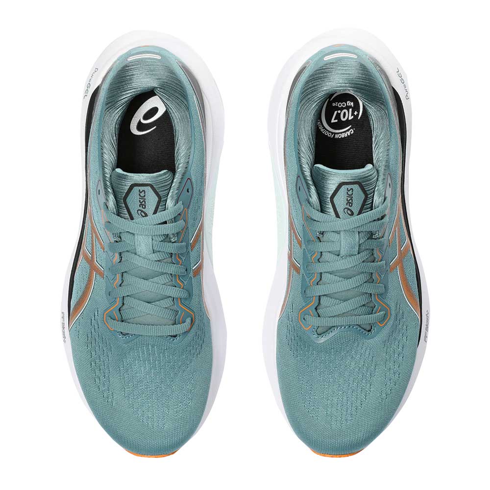 Men's Gel-Kayano 30 Running Shoe - Foggy Teal/Bright Orange - Regular (D)