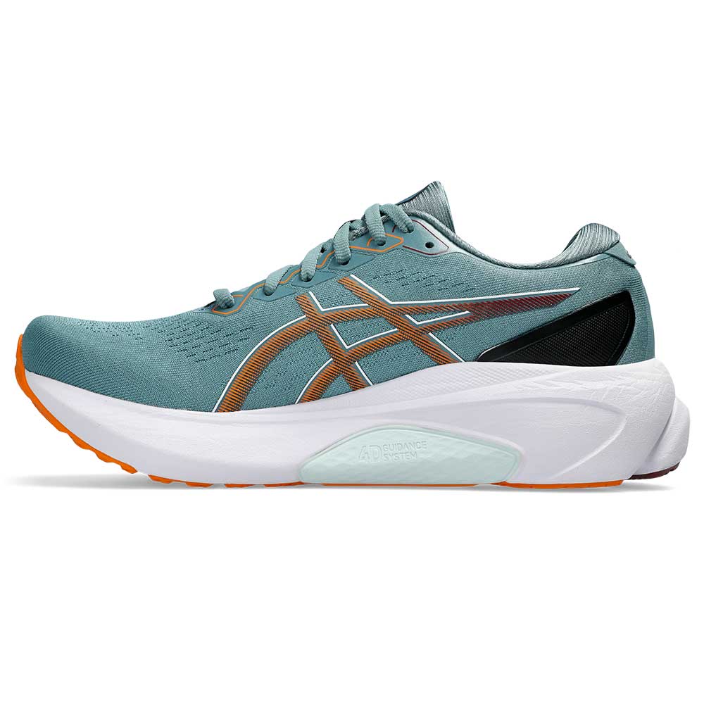 Men's Gel-Kayano 30 Running Shoe - Foggy Teal/Bright Orange - Regular (D)