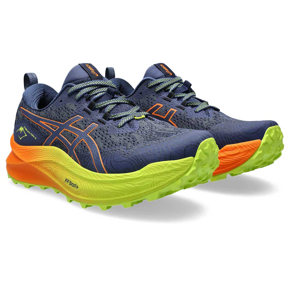 Men's Trabuco Max 2 Running Shoe - Deep Ocean/Bright Orange - Regular (D)