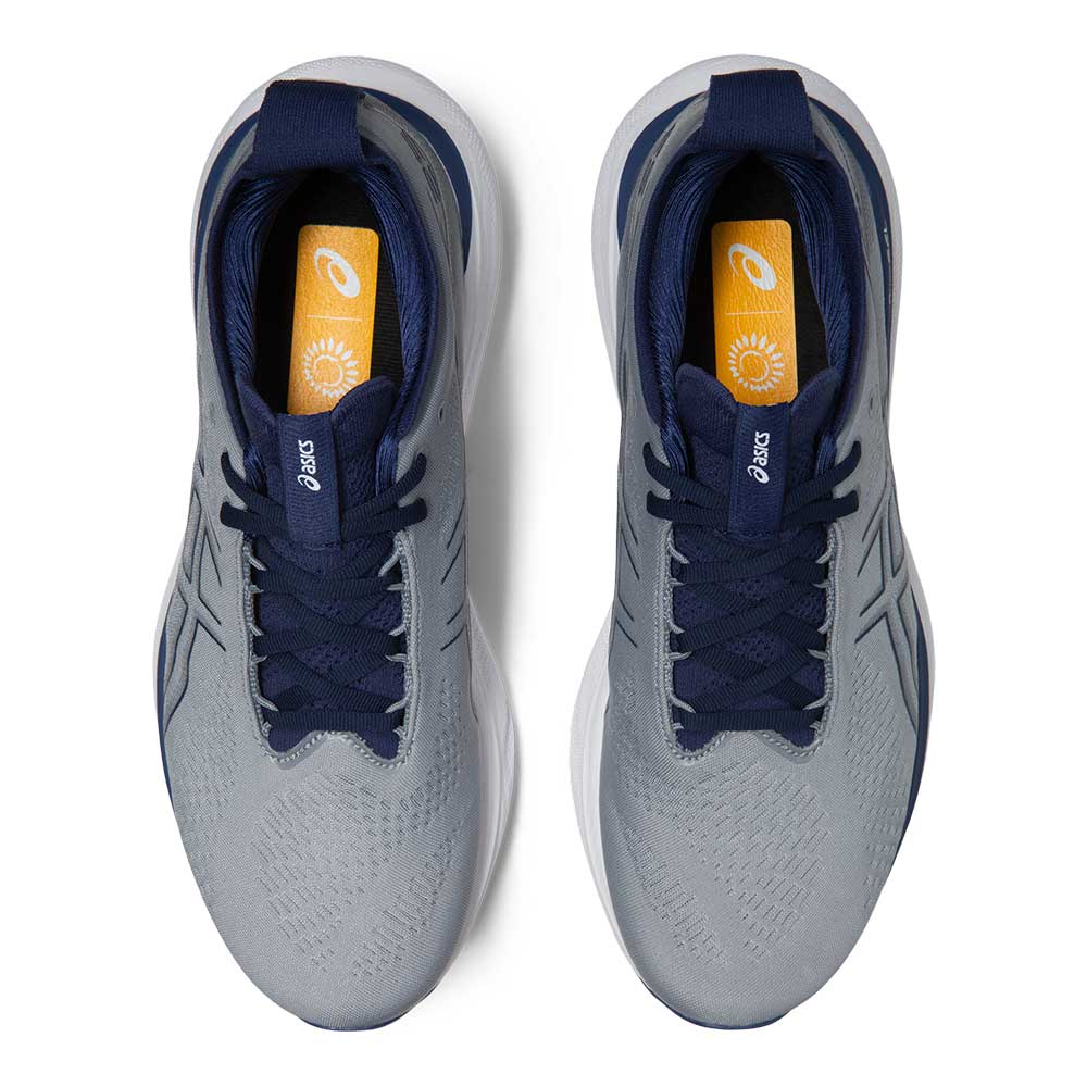 Men's Gel-Nimbus 25 Running Shoe - Sheet Rock/Indigo Blue - Extra Wide (4E)