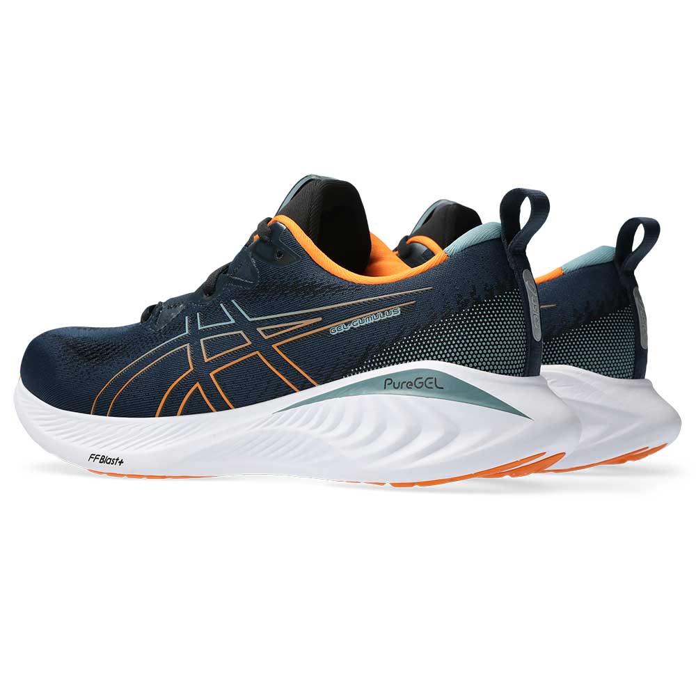Men's Gel-Cumulus 25 Running Shoe - French Blue/Bright Orange- Regular (D)