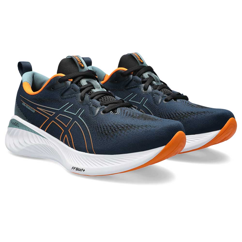 Men's Gel-Cumulus 25 Running Shoe - French Blue/Bright Orange- Regular (D)