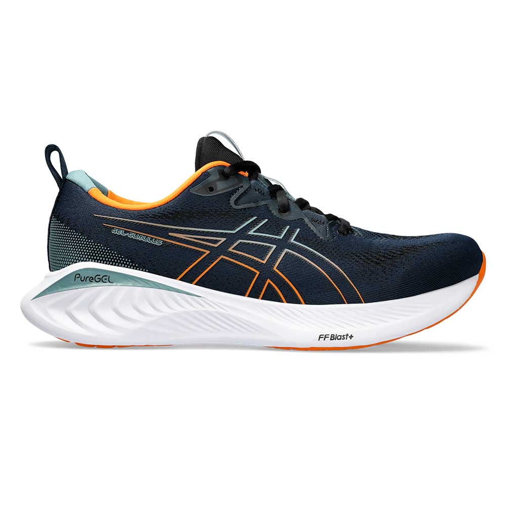 Men's Gel-Cumulus 25 Running Shoe - French Blue/Bright Orange- Regular (D)
