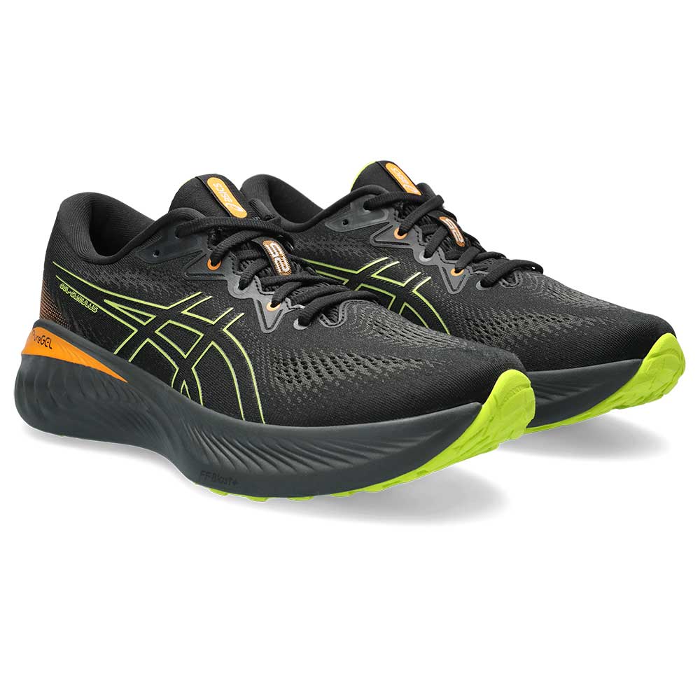 Men's Gel-Cumulus 25 GTX Running Shoe - Black/Neon Lime - Regular (D)
