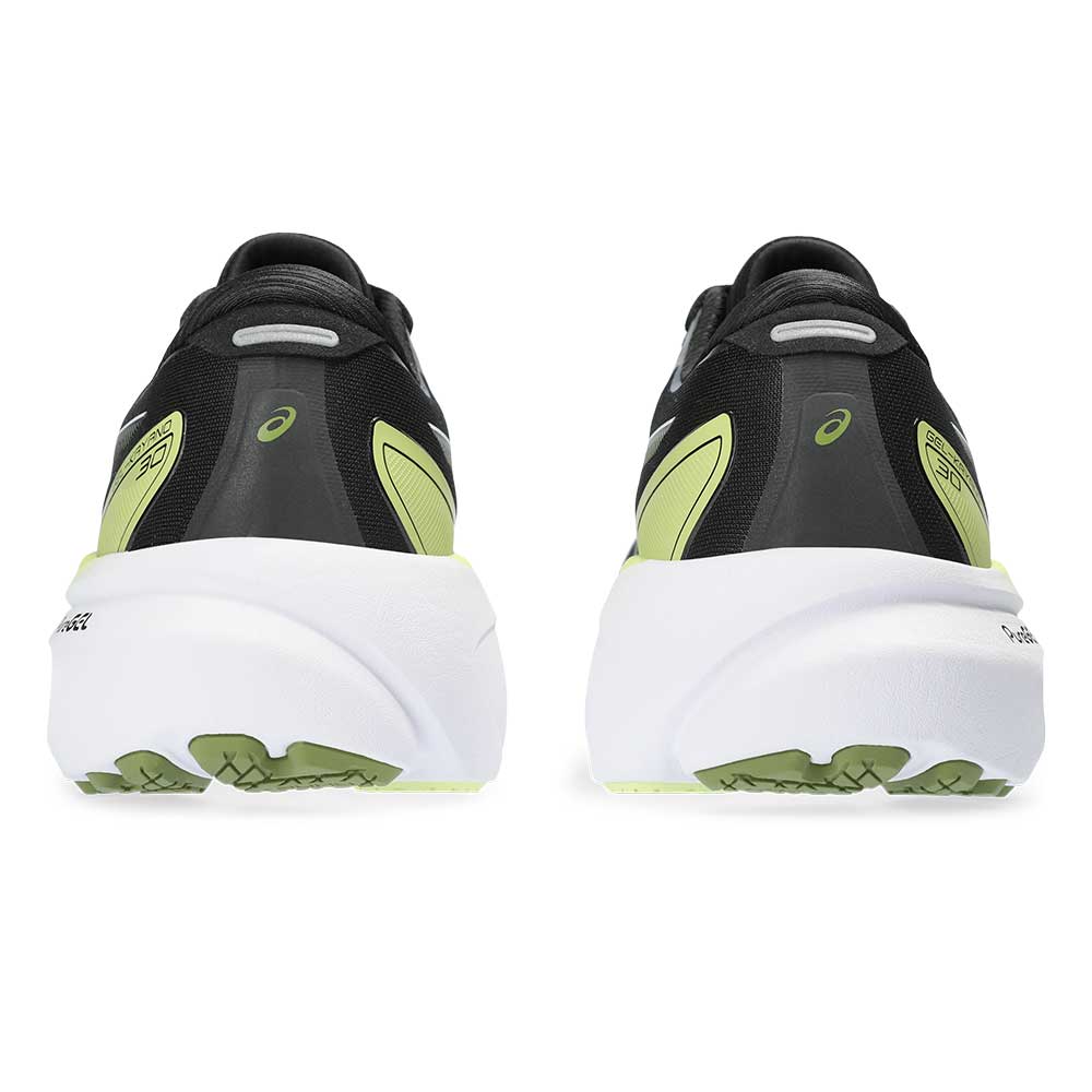 Men's Gel-Kayano 30 Running Shoe - Black/Glow Yellow- Extra Wide (4E)