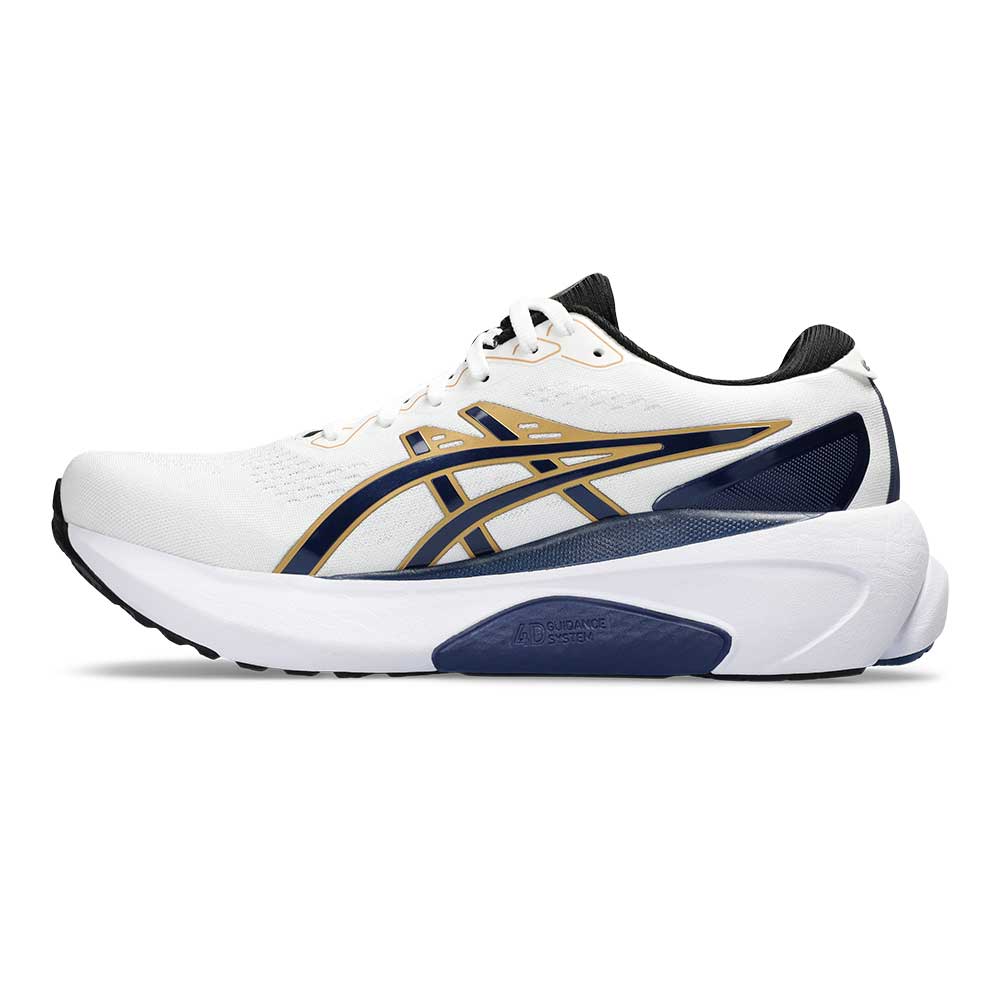 Men's Gel-Kayano 30 Anniversary Running Shoe - White/Deep Ocean - Regular (D)