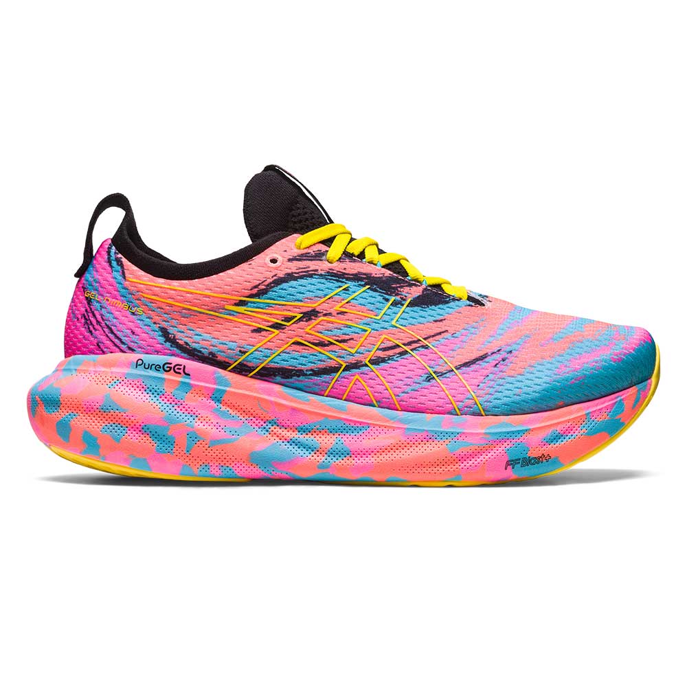 Men's Gel-Nimbus 25 Running Shoe - Aquarium/Vibrant Yellow- Regular (D)