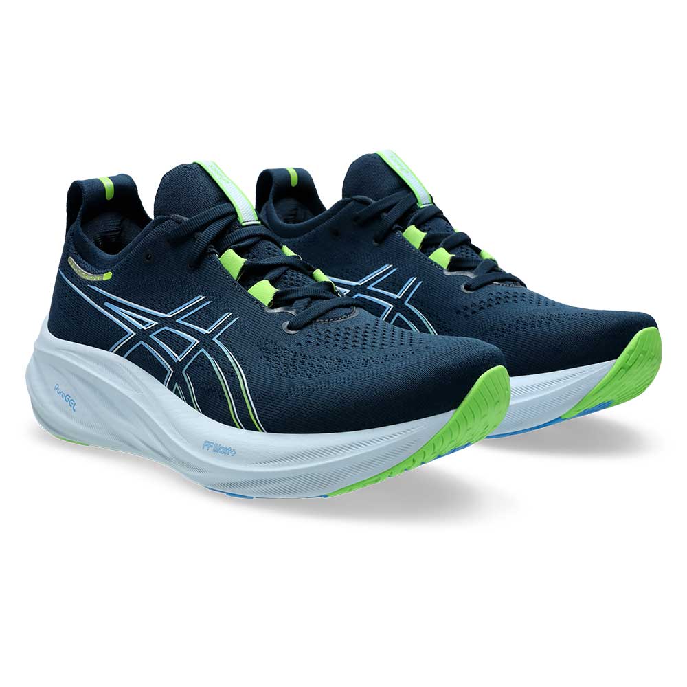 Men's Gel-Nimbus 26  - French Blue/Electric Lime - Regular (D)