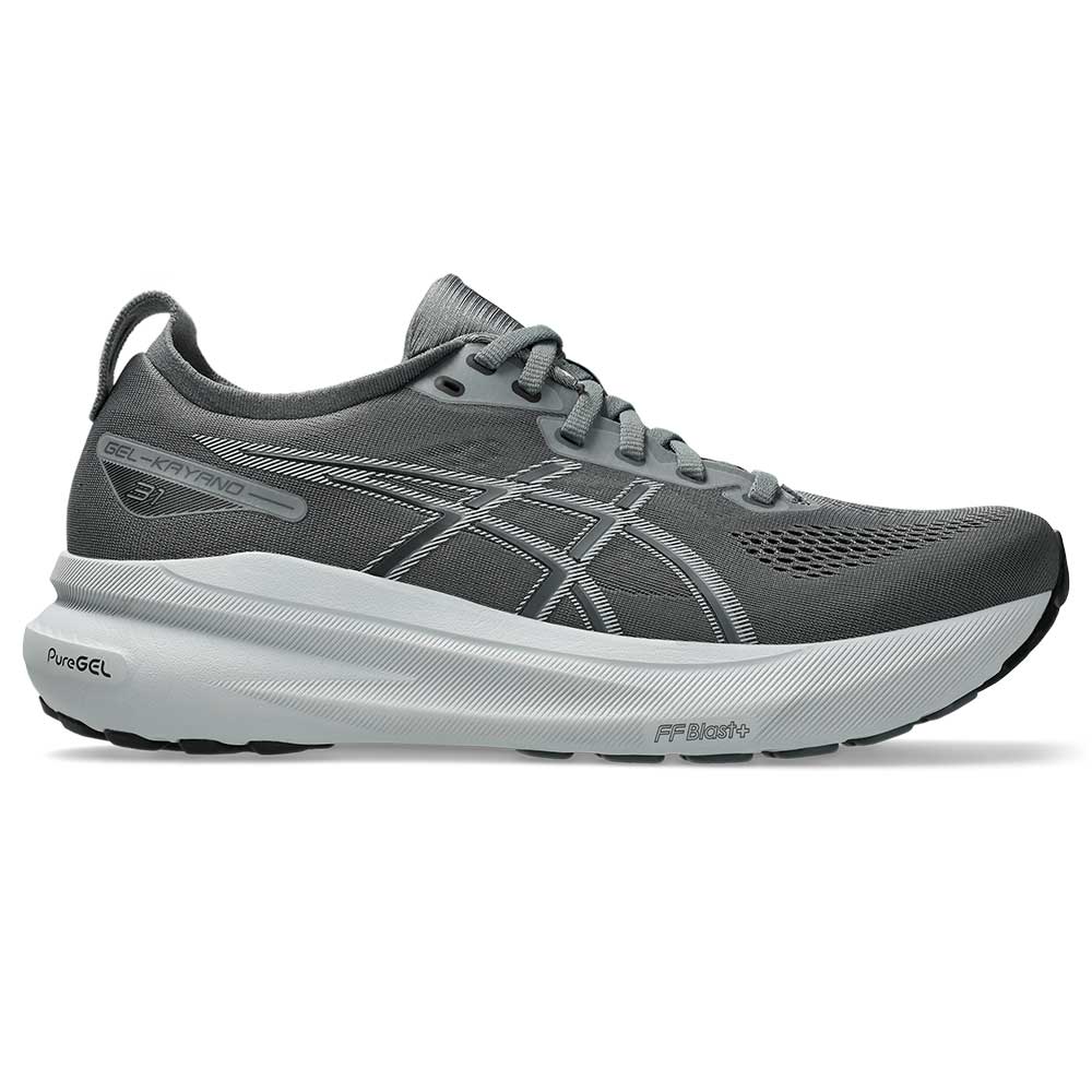 Men s Gel Kayano 31 Running Shoe Steel Grey Piedmont Grey Extra Wi Gazelle Sports