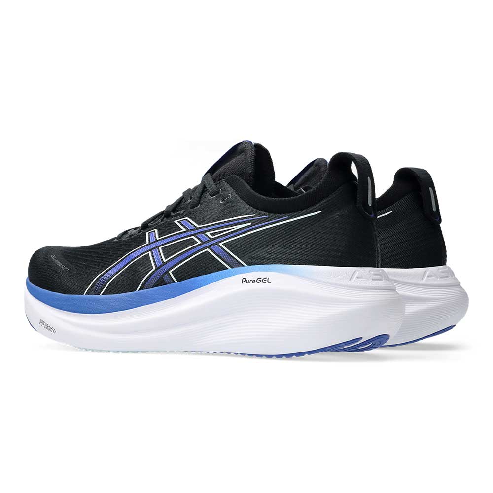Men's Gel-Nimbus 27 Running Shoe - Black/Dark Cobalt - Regular (D)