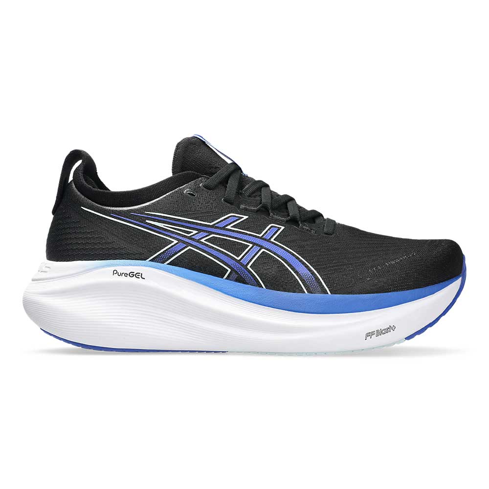 Men's Gel-Nimbus 27 Running Shoe - Black/Dark Cobalt - Regular (D)