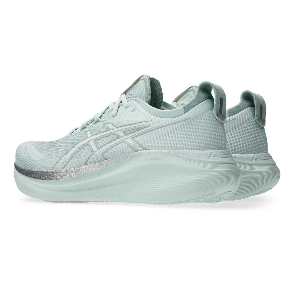 Men's Gel-Nimbus 27 Running Shoe - Pure Aqua/White - Regular (D)