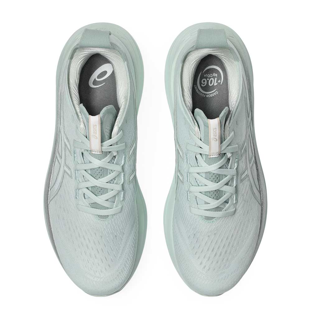 Men's Gel-Nimbus 27 Running Shoe - Pure Aqua/White - Regular (D)