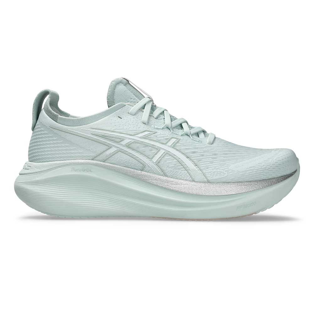 Men's Gel-Nimbus 27 Running Shoe - Pure Aqua/White - Regular (D)