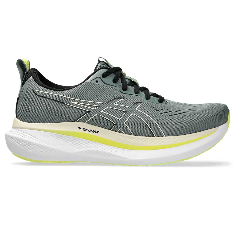 NEW ASICS men\'s glideride max shoes in monument blue/vanilla Asics Glideride Max Mens Wide – Active Feet main image 3