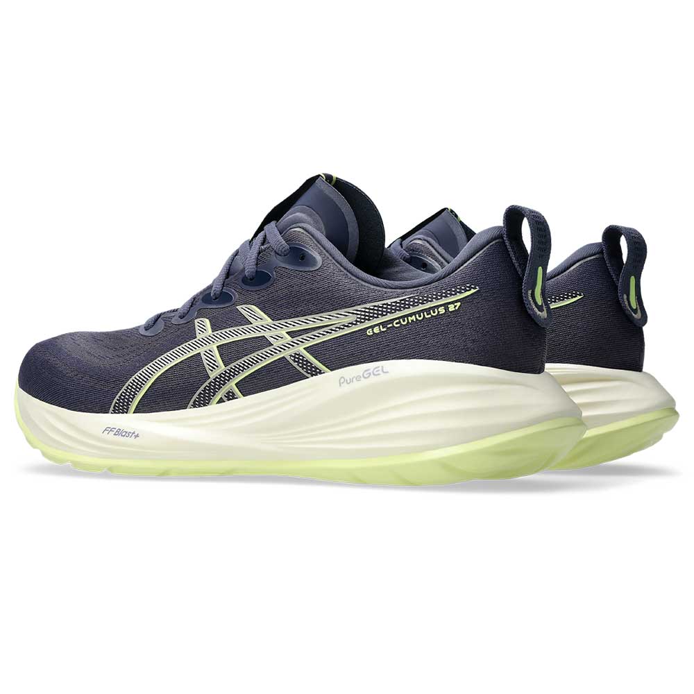 Men's Gel-Cumulus 27 Running Shoe - Indigo Fog/Lucid Yellow - Regular (D)