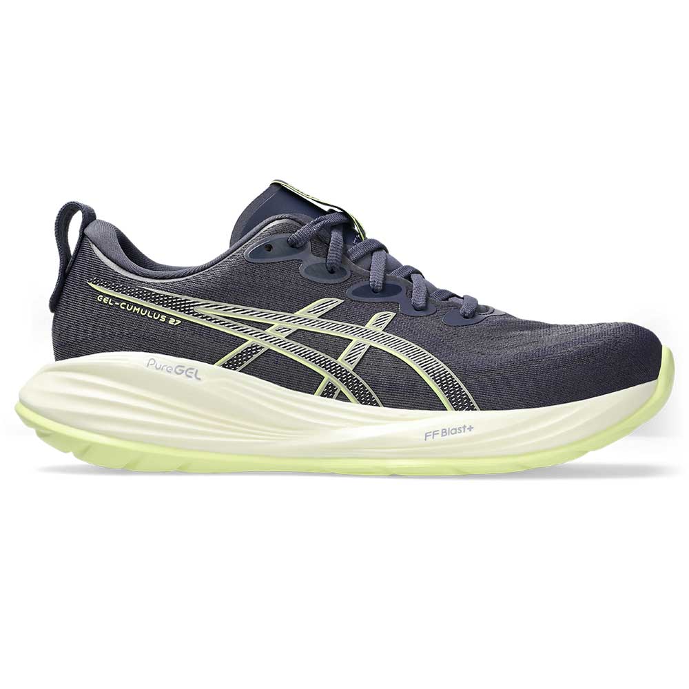 Men's Gel-Cumulus 27 Running Shoe - Indigo Fog/Lucid Yellow - Regular (D)