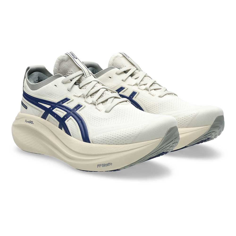 Men's Gel-Nimbus 27 ATC Running Shoe - Birch/Indigo Blue - Regular (D)