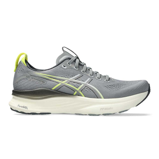 Men's Gel-Kayano 32 Running Shoe - Gravel/Citron - Regular (D)
