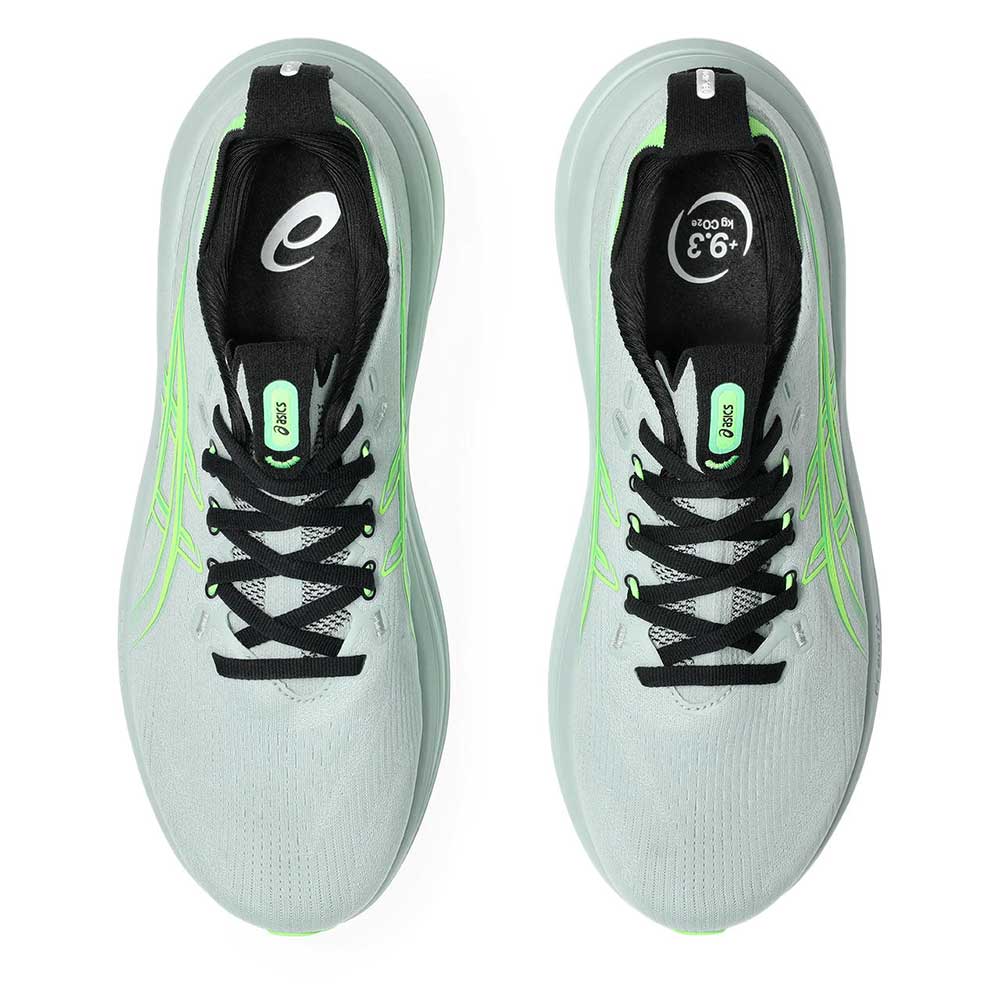 Men's Gel-Nimbus 28 Running Shoe - Cold Moss/Illuminate Green - Extra Wide (4E)