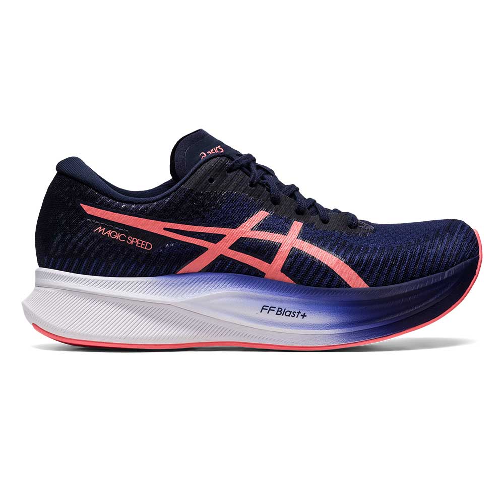Women's Magic Speed 2 Running Shoe - Indigo Blue/Papaya - Regular (B)