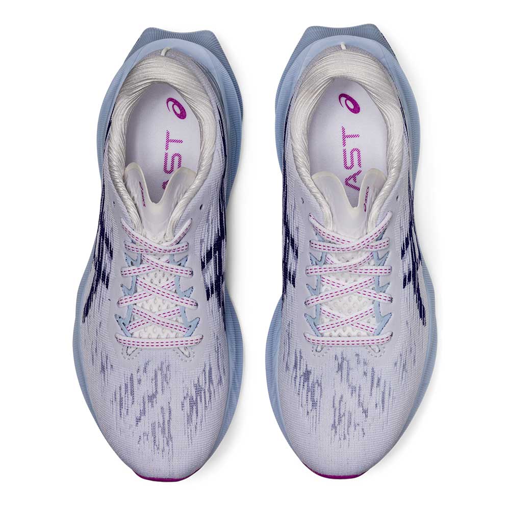 Women's Novablast 3 Running Shoe - White/Dive Blue - Regular (B)