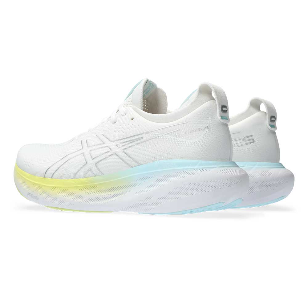 Women's Gel-Nimbus 25 Running Shoe - White/Pure Silver- Regular (B)
