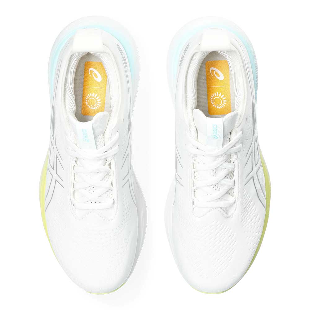 Women's Gel-Nimbus 25 Running Shoe - White/Pure Silver- Regular (B)