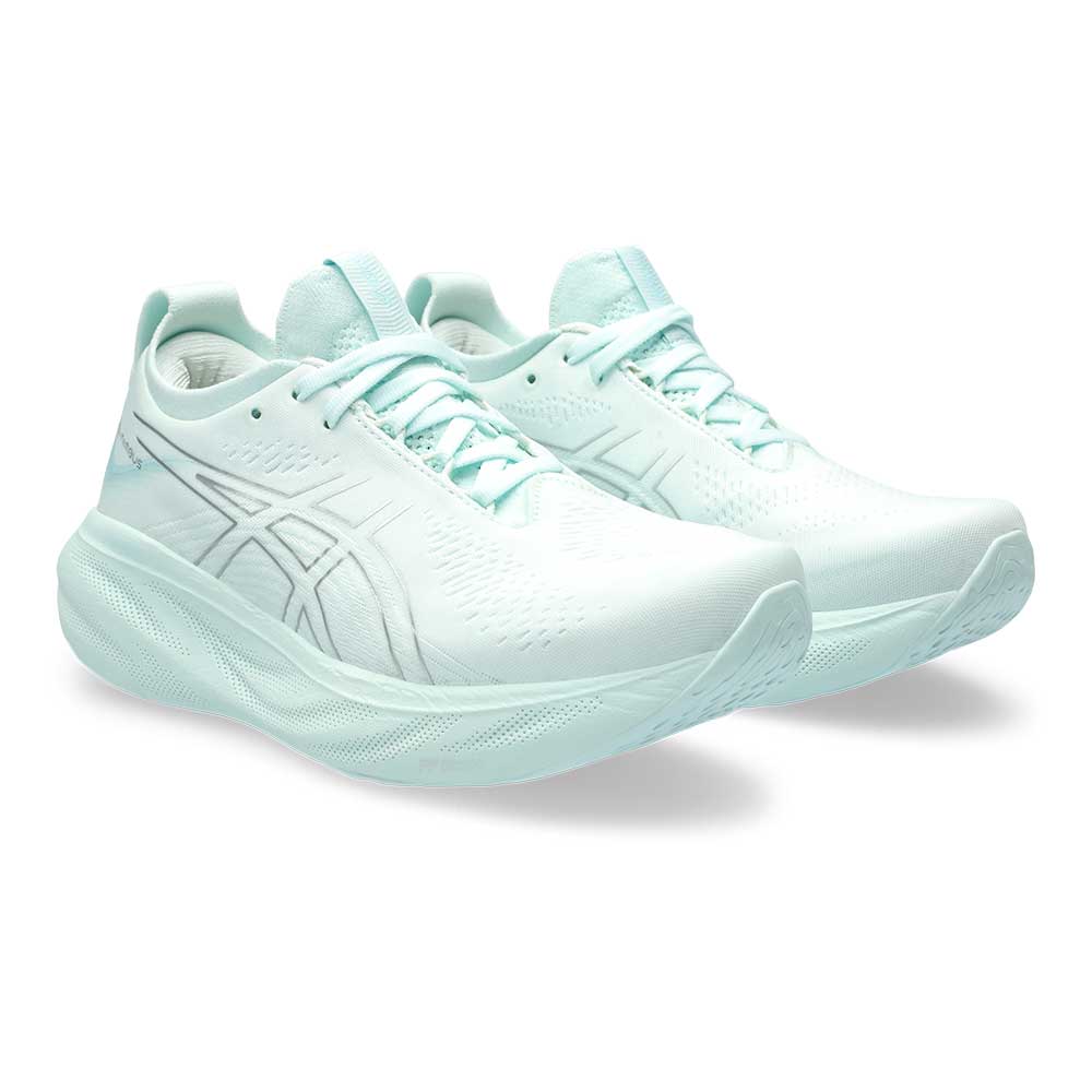 Women's Gel-Nimbus 25 Running Shoe- Soothing Sea/Pure Silver- Regular (B)
