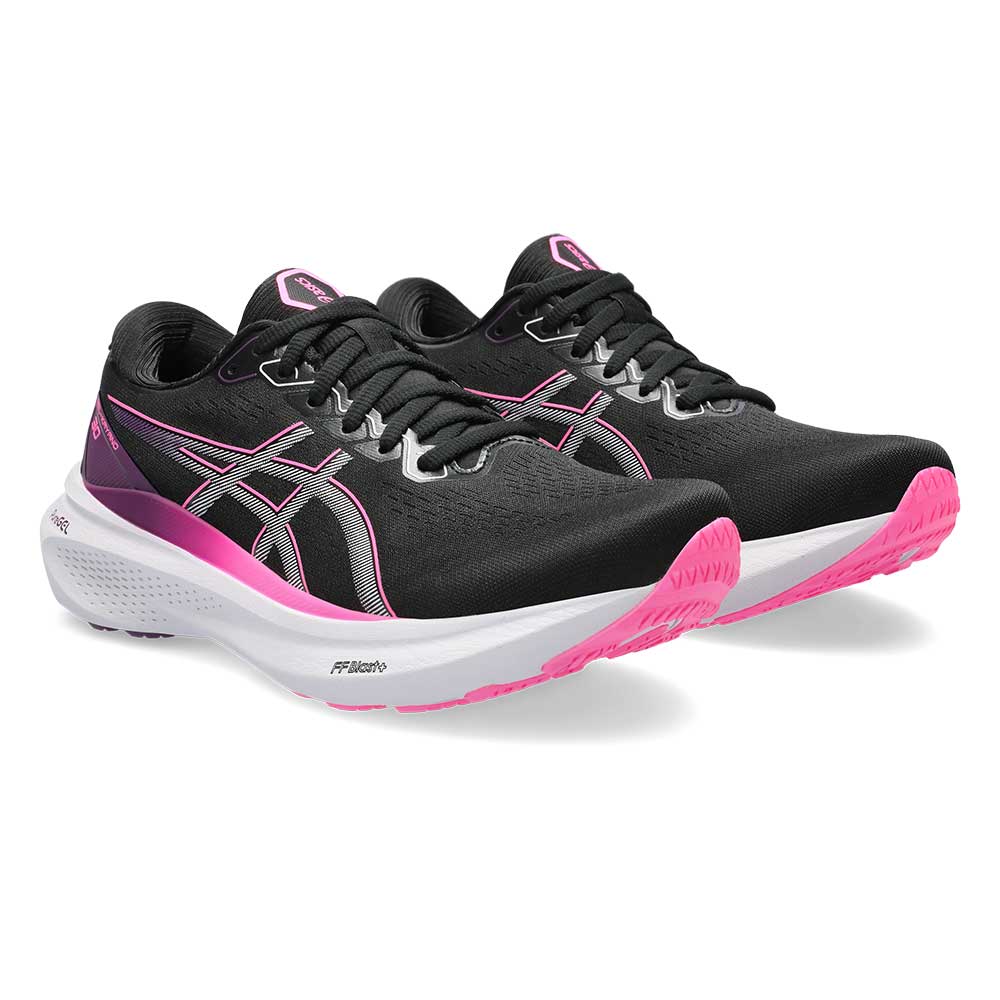 Women's Gel-Kayano 30 Running Shoe - Black/Lilac Hint - Regular (B)