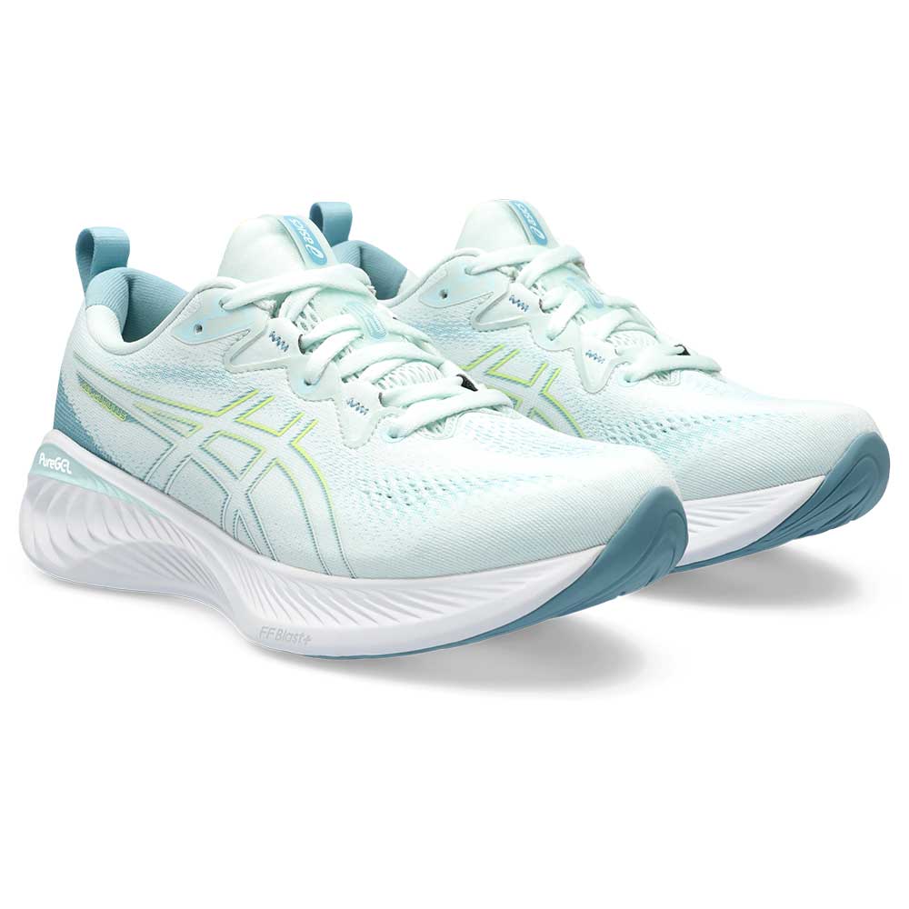 Women's Gel-Cumulus 25 Running Shoe (B) - Soothing Sea/Glow Yellow