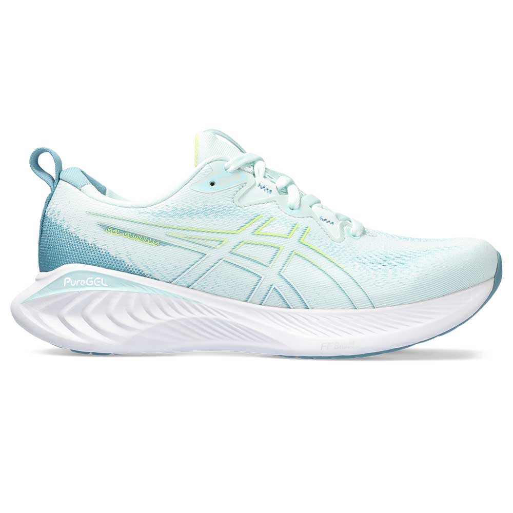 Women's Gel-Cumulus 25 Running Shoe (B) - Soothing Sea/Glow Yellow