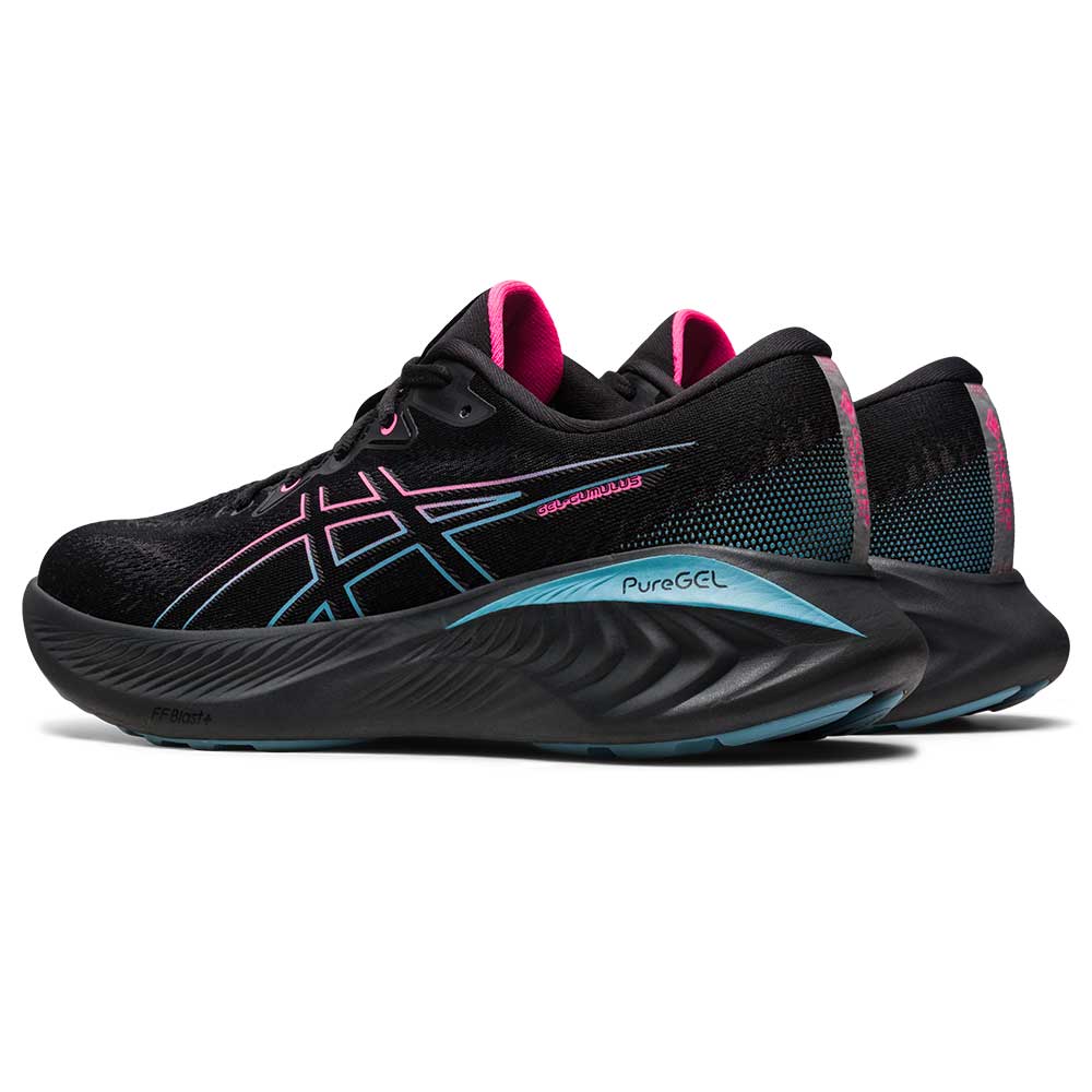 Women's Gel-Cumulus 25 GTX Running Shoe - Black/Hot Pink - Regular (B)