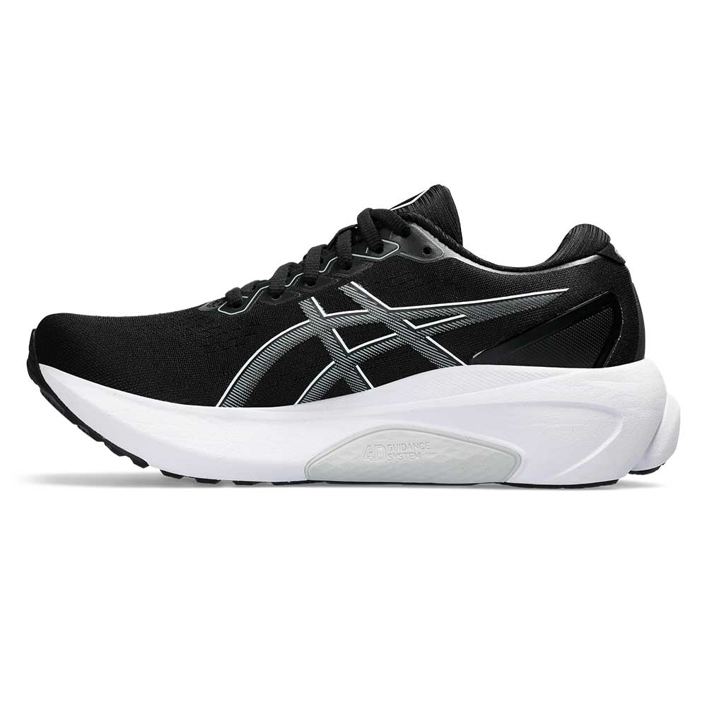 Women's Gel-Kayano 30 Running Shoe - Black/Sheet Rock- Wide (D)