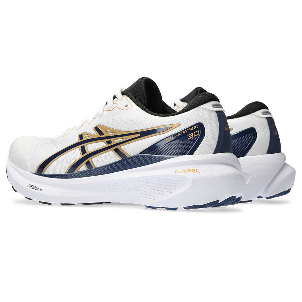 Women's Gel-Kayano 30 Anniversary Running Shoe - White/Deep Ocean - Regular (B)