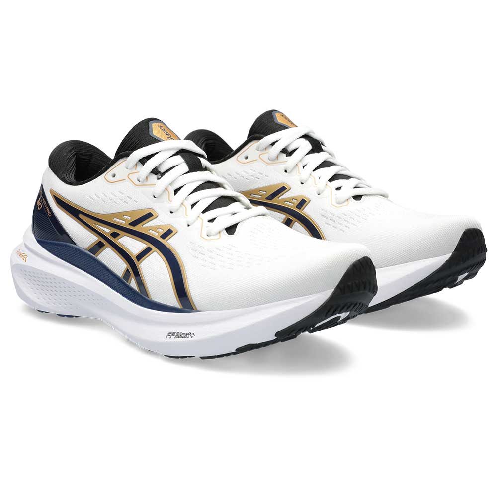 Women's Gel-Kayano 30 Anniversary Running Shoe - White/Deep Ocean - Regular (B)