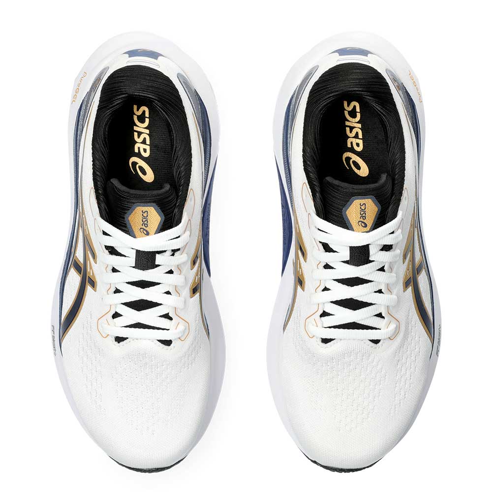 Women's Gel-Kayano 30 Anniversary Running Shoe - White/Deep Ocean - Regular (B)
